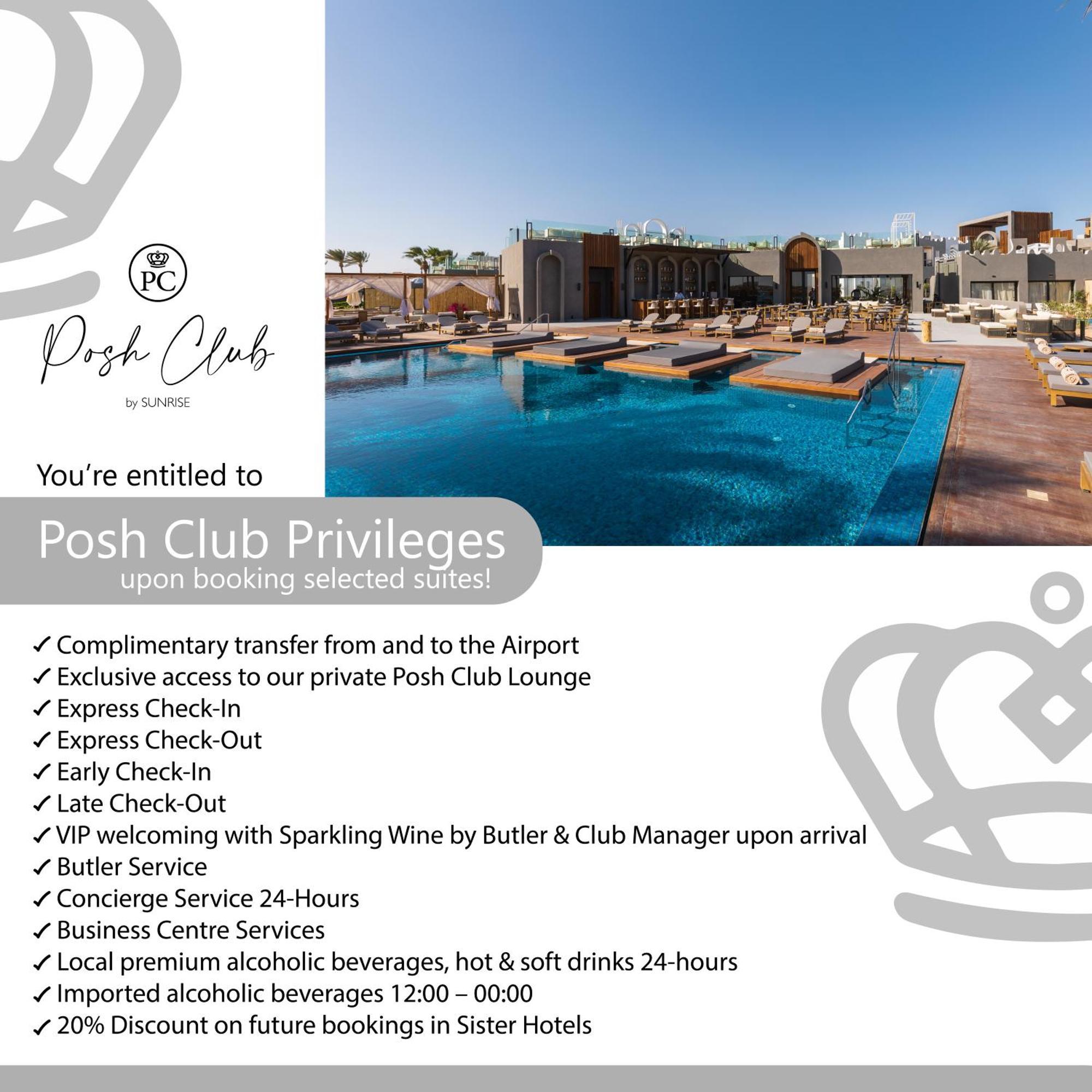 Sunrise Tucana Resort Grand Select Hurghada Exterior foto Posh Club privileges
